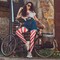 Candy Cane Striped Tights – Red and White Diagonally Striped Nylon Stretch Pantyhose Stocking Accessories for Every Day Attire and Costumes for Teens and Children's
